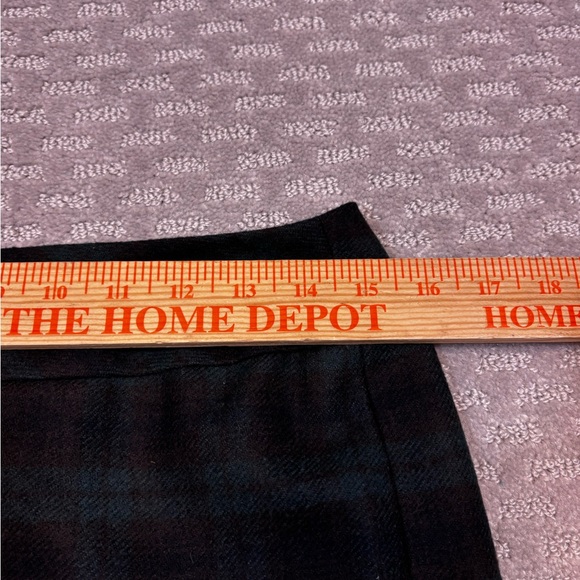Vintage L.L. Bean Skirt Sz 4 Blue Green Plaid Wool Career Academia 90s Freeport - Picture 11 of 12